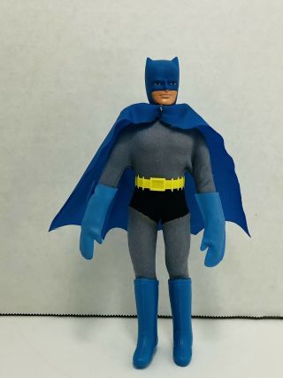 Vintage 1974 Mego 8 " Batman Action Figure In Clothes Outfit Belt Gloves