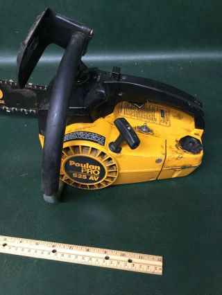 Vintage Poulan Pro S - 25 AV Chain Saw With 16 
