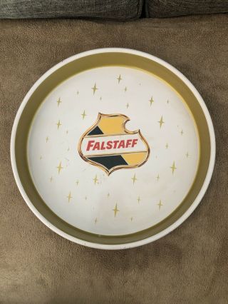 Vintage Falstaff Metal Beer Tray - St.  Louis,  Mo - 13 " Round