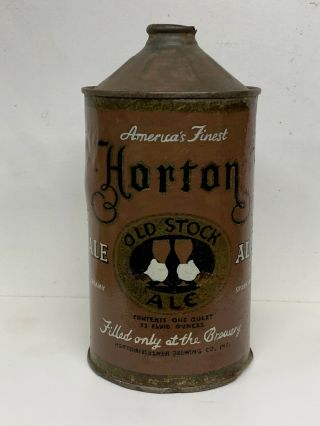 Horton Old Stock Ale Quart Cone Top Beer Can 212 - 12