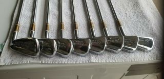 3 - Pw Jack Nicklaus Golden Bear Golf Clubs Vintage Iron Set,  Steel Shaft