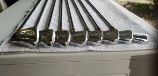 3 - PW Jack Nicklaus Golden Bear Golf Clubs Vintage Iron Set,  steel shaft 2