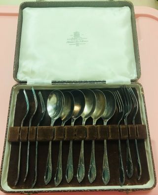 Vintage Silver Spoons And Forks Set