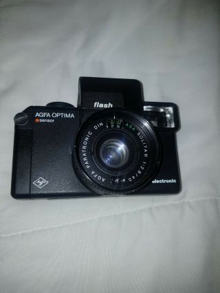 Agfa Optima Flash Fixed - Lens 35mm Viewfinder Camera Vintage