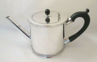 A Small 19th Century Silver Plated Drum Tea Pot By Thomas Bradbury 1873