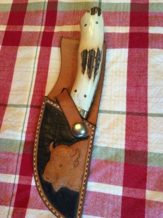 Custom Handmade Knife By Tom George With Sheath