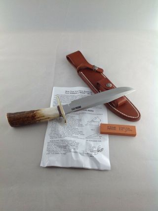 Randall Made Knife Model 1 - 7 Fighting/all Purpose Knife W/stag Handle