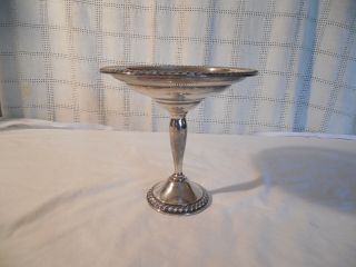 Vintage Rogers Sterling Silver Pedestal Bowl 6 " Tall Weighted