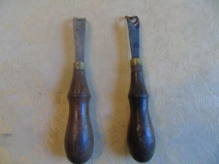 Vintage Leather Tools 2 P.  B.  McMillen Round Trimmers 2