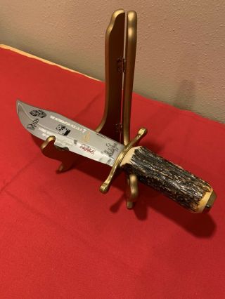 Rare Case Xx Bowie Dale Earnhardt Stag Handle Nascar Knife Look