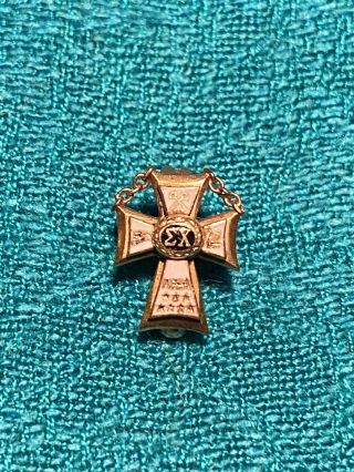 Vintage 14k Gold Sigma Chi Fraternity Pin