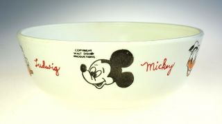 Disney Mickey Mouse Friends Childrens Plastic Cereal Bowl Eagle