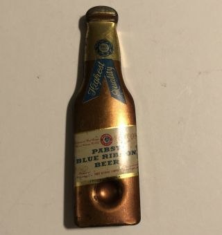 Pabst Blue Ribbon Beer Vintage Bottle Opener 1940 