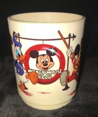 Disneyland Mickey Mouse Club Cup Vintage Disney Deka Dumbo Minnie Usa