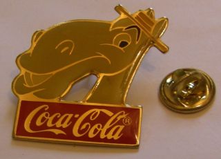 Disney 1986 Coca - Cola Cyril Proudbottom Adventures Of Ichabod Mr.  Toad Pin Badge