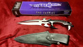 Gil Hibben Uc1169a Jackal Buffy Vampire Slayer Knife - " Fpr " Signed Sheath - Lnib