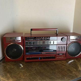 Fisher Ph - W405 Vintage Boombox - Red - - Cassette