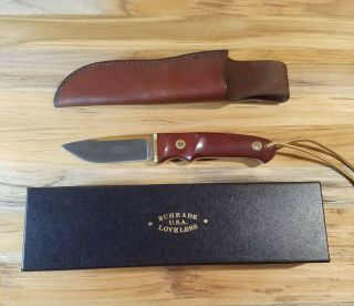 Schrade Loveless Usa Rl - 2 Hunter Knife W/ Leather Sheath