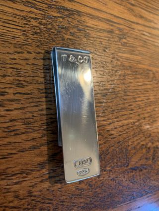 Tiffany & Co Vintage 925 Sterling Silver 1837 Money Clip - Usps Priority Ship