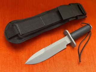 ROBERT PARRISH SUNFISH HOLLOW HANDLE SURVIVAL KNIFE / 1987 / ORIG CORDURA SHEATH 2