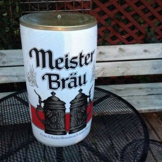 Vintage Meister Brau Blow Up Beer Can 25 " Tall And 16 " Diameter