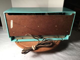 Arvin Model 956 T1 Vintage Twin Speakers Turquoise Tube Radio 2