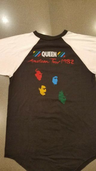 Vintage Queen Concert T Shirt American Tour 1982 Size Xl