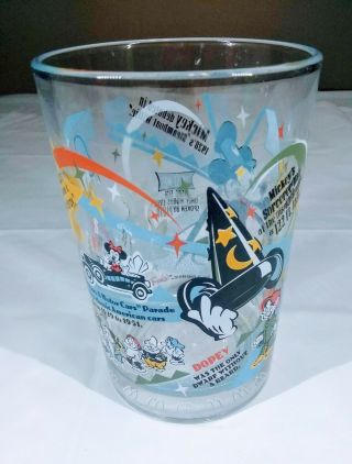 McDonalds Disney Drinking Glass Cup Tumbler 100 Years Of Magic Mickey Mouse 3