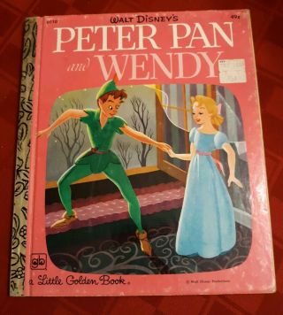 Vintage Peter Pan And Wendy Little Golden Book Disney Illustration Disneyana Wow
