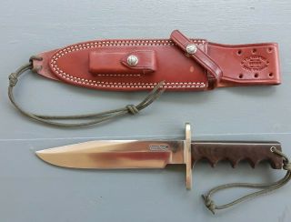 Randall Knife Model 14 With 7 1/2 Inch Blade,  Brown Micarta Handle