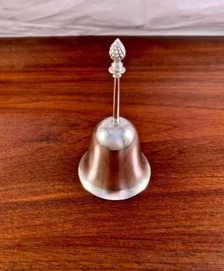 Currier & Roby Solid Sterling Silver Table Bell Pineapple Pattern - No Monogram