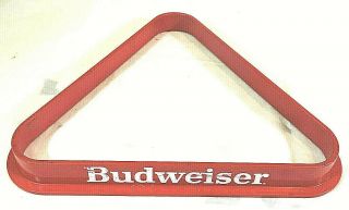 Budweiser Beer Pool Billiards Ball Rack Vintage.  Man Cave Decoration