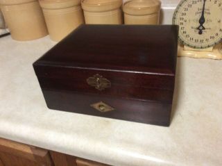 Antique Oneida Community Plate Silverware Coronation - Box Only,  Brass Hardware