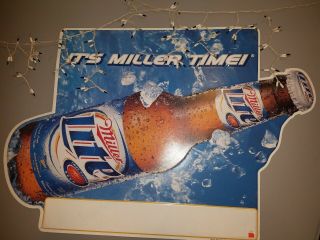 Miller Light Metal Sign.  Large We Need More Room For Other Signs