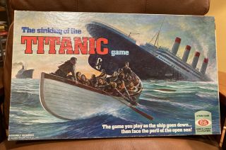 Vintage 1976 Ideal The Sinking Of The Titanic Board Game 100 Complete