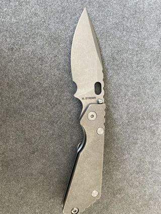 M.  Strider Pt Gen 3 Titanium & S30v Steel Folding Knife
