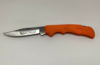 Vtg Blackhorn 3.  5 1990s Case Xx 2104l Folding Pocket Knife Hunter Orange Hunting