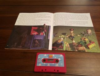 DISNEY TOY STORY READ ALONG 24 PAGE BOOK WITH CASSETTE 1995,  WALT DISNEY 2