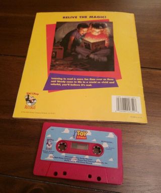 DISNEY TOY STORY READ ALONG 24 PAGE BOOK WITH CASSETTE 1995,  WALT DISNEY 3