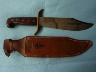 Western Usa W49 H Bowie Hunting Survival Knife W/sheath - And