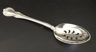 Vintage Towle Old Master Sterling Silver 8 - 1/2 " Pierced Serving Spoon - No Mono