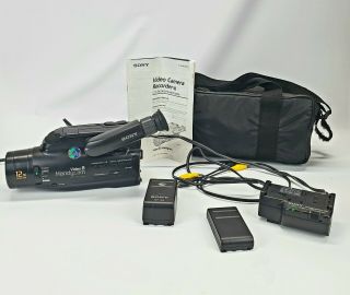 Vintage Sony Handycam Video 8 Handycam Ccd - Fx240 W/battery And Case 1995