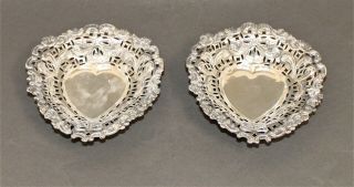 Sterling Silver Pierced Heart - Shaped Trinket Dishes - Thames Hospice