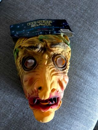 Vintage Hag Witch Topstone Halloween Mask Not Don Post
