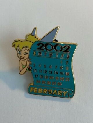 Ds 12 Months Of Magic Calendar February Tinker Bell Peter Pan Disney Pin (b2)