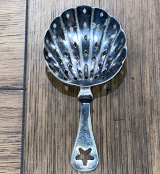 Star Handle Shell Julep Strainer Holmes Booth Haydens Silverplate 3