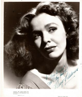 American Lovely Actress Mary Anderson,  Signed Vintage Studio Photo