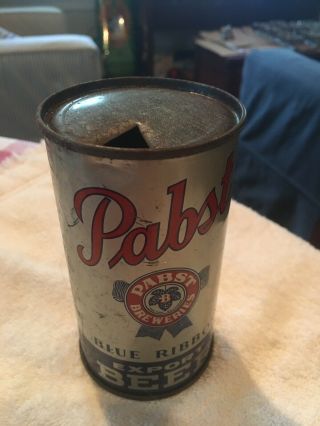Vintage Pabst Blue Ribbon Steel Beer Can