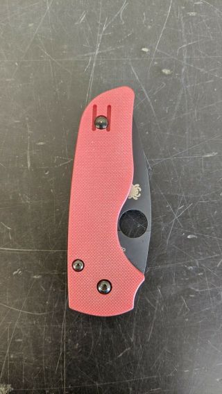 Spyderco Lil’ Native St.  Nick’s Exclusive Cpm - 4v & Red G10 - C230gpr