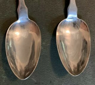 2 - H ERWIN Philadelphia 19th Century American Coin Silver Spoons 8 3/4” 86 Grams 2